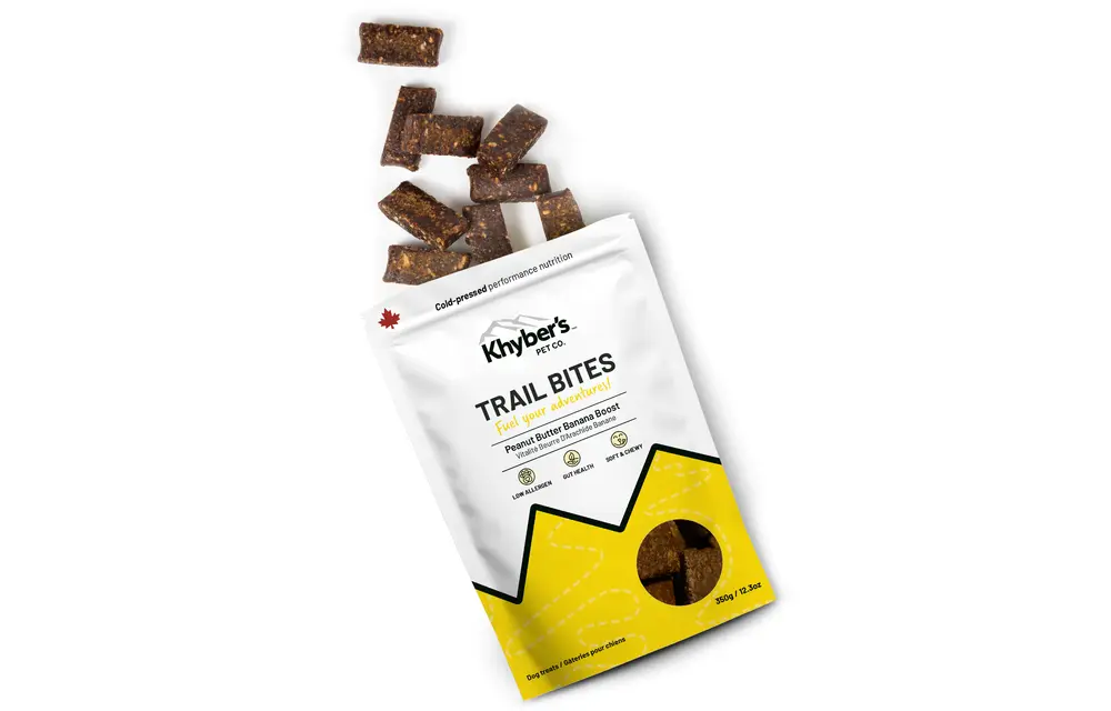 Khyber's Dog Trail Bites Peanut Butter Banana Boost 350g