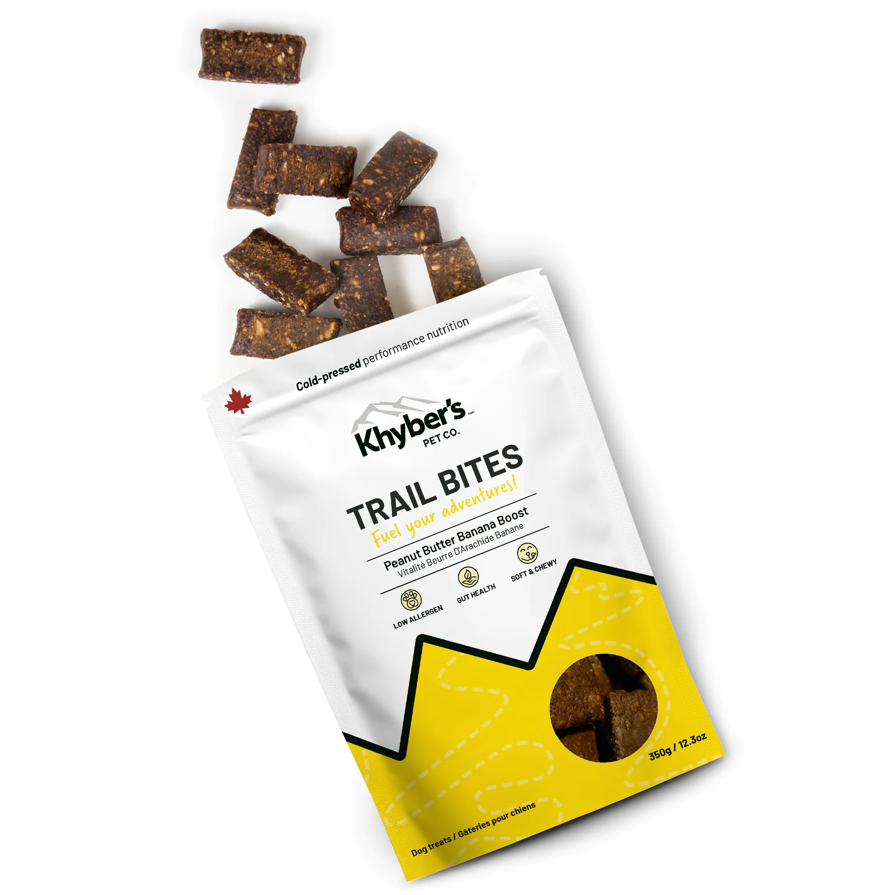 Khyber's Dog Trail Bites Peanut Butter Banana Boost 350g