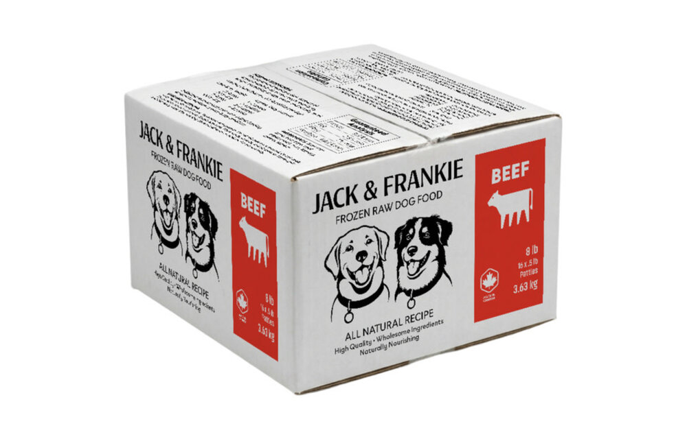 *New*Jack & Frankie Raw Dog Beef Premium 8lb