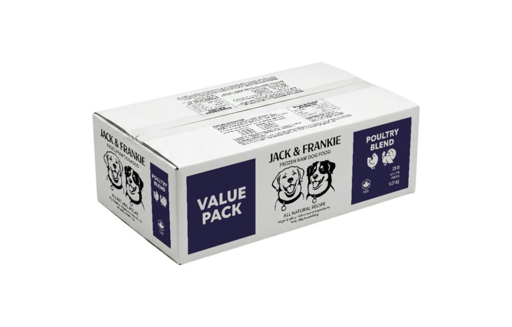 *New*Jack & Frankie Raw Dog Poultry Blend 20lb