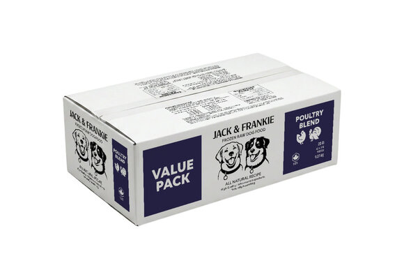 *New*Jack & Frankie Raw Dog Poultry Blend 20lb