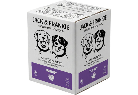 *New*Jack & Frankie Raw Dog Turkey Premium 16lb
