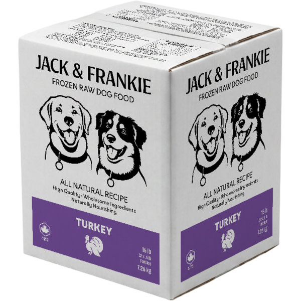 *New*Jack & Frankie Raw Dog Turkey Premium 16lb