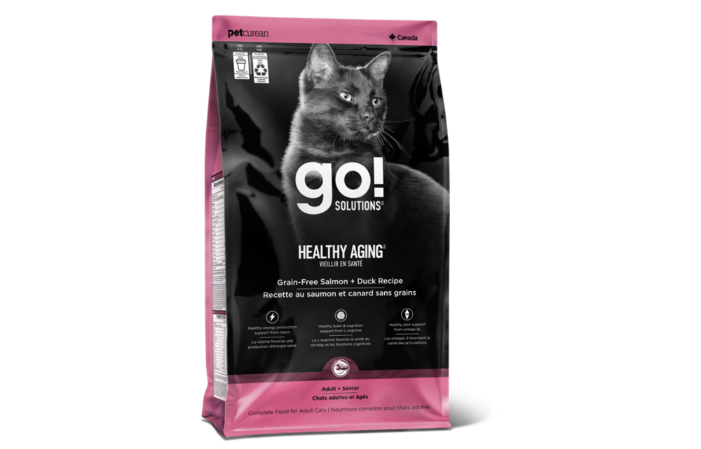 *New*GO! Cat Healthy Aging Grain Free Salmon & Duck 3lb