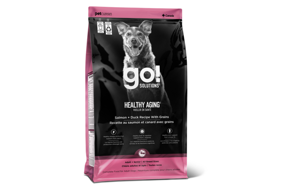 *New*GO! Dog Healthy Aging Salmon & Duck w/Grains 3.5lb