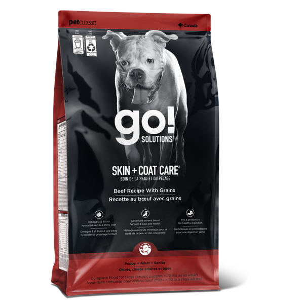 *New*GO! Dog Skin & Coat Beef w/Grains 12lb