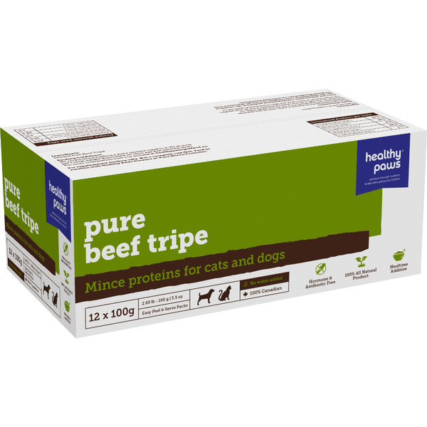 Healthy Paws Pure Minced Beef Tripe 12x100gm