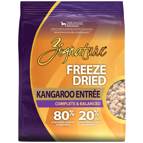 *New*Zignature Dog Freeze Dried Kangaroo Entree 110g