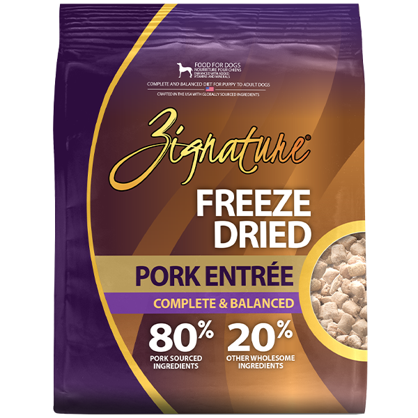 *New*Zignature Dog Freeze Dried Pork Entree 110g