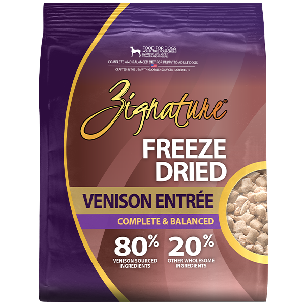 *New*Zignature Dog Freeze Dried Venison Entree 110g