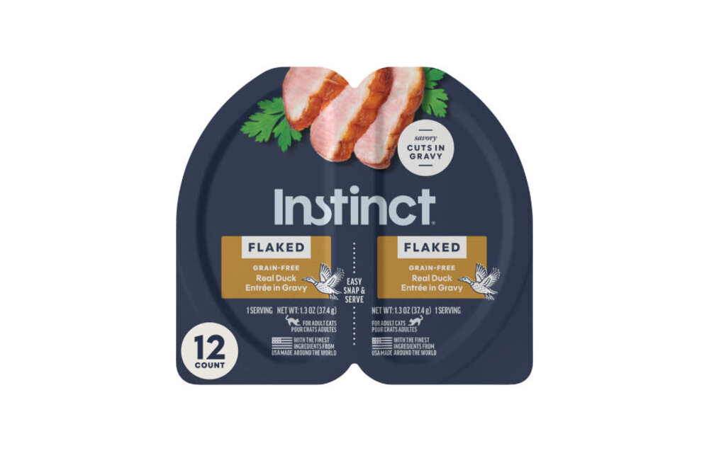 Instinct Cat Split Cup Duck Flaked 2.6oz