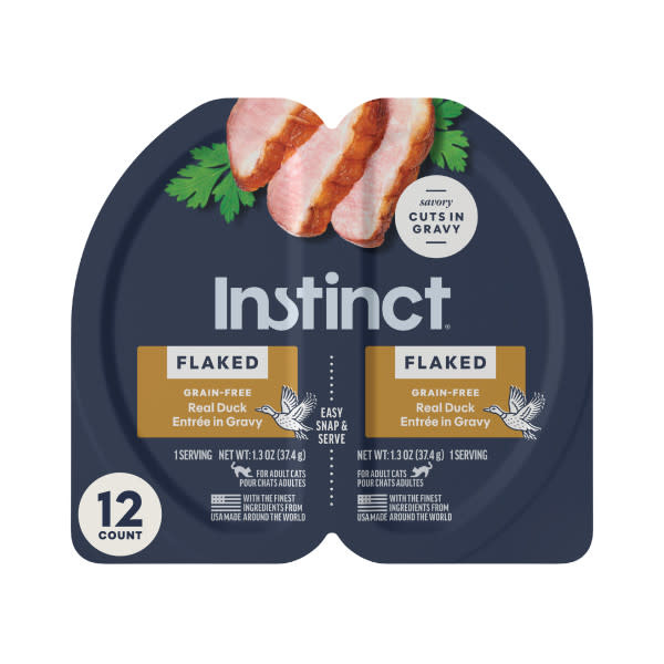 Instinct Cat Split Cup Duck Flaked 2.6oz