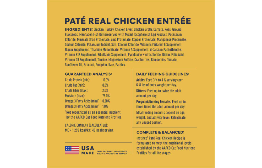 Instinct Cat Split Cup Chicken Pate 2.6oz