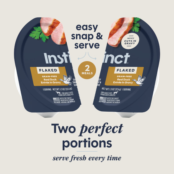 Instinct Cat Split Cup Duck Flaked 2.6oz