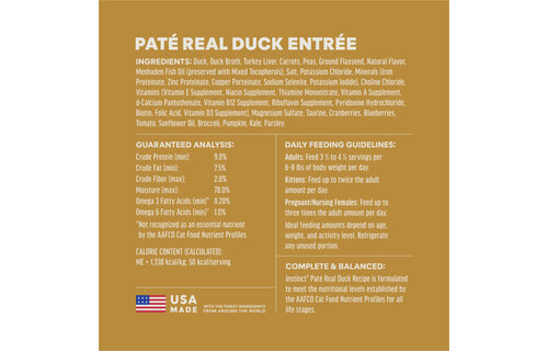 Instinct Cat Split Cup Duck Pate 2.6oz