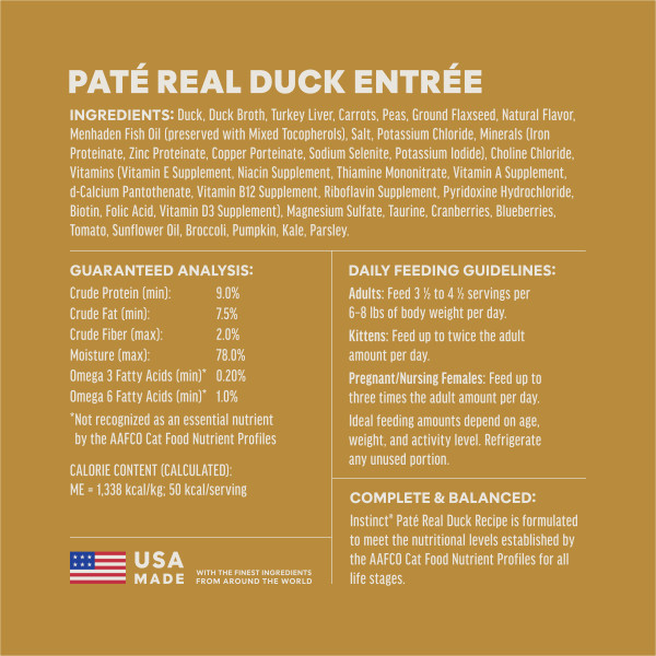 Instinct Cat Split Cup Duck Pate 2.6oz