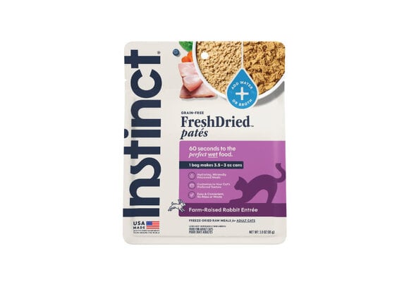 Instinct Cat Fresh Dried Pates Rabbit Entree 3oz