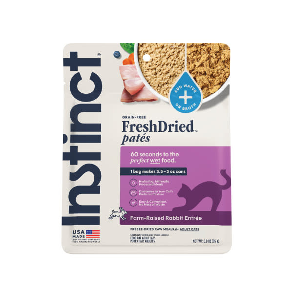 Instinct Cat Fresh Dried Pates Rabbit Entree 3oz