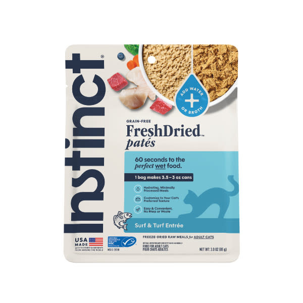 Instinct Cat Fresh Dried Pates Surf & Turf Entree 3oz