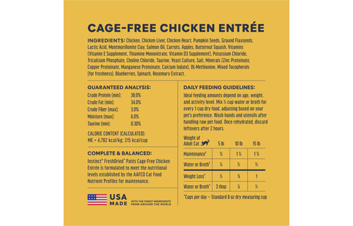Instinct Cat Fresh Dried Pates Chicken Entree 3oz