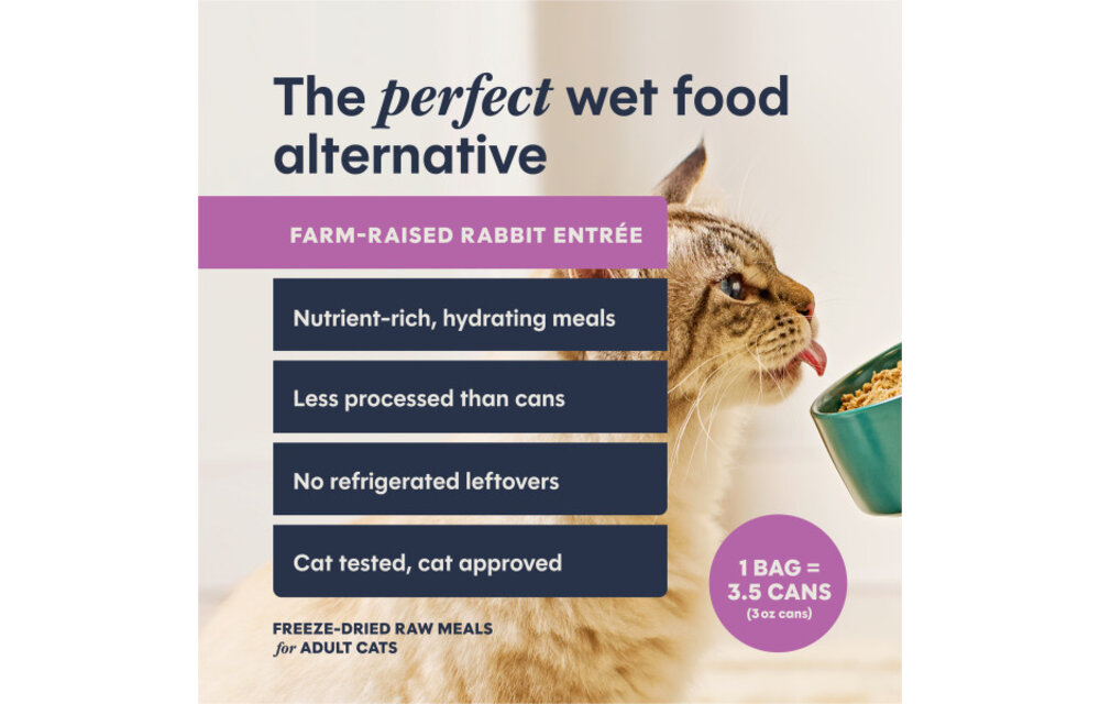 Instinct Cat Fresh Dried Pates Rabbit Entree 3oz