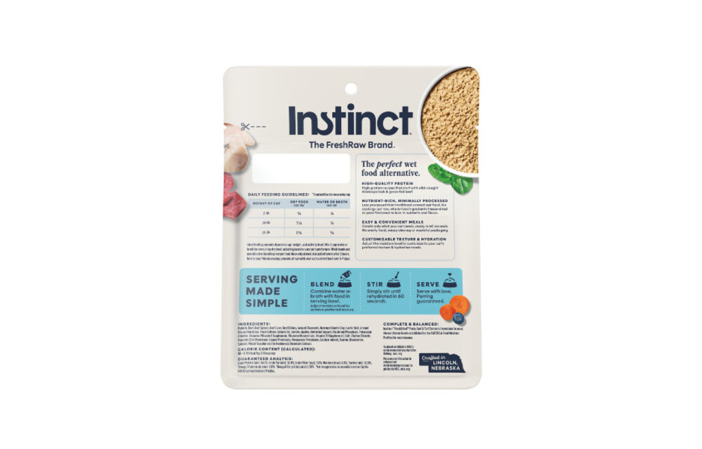 Instinct Cat Fresh Dried Pates Surf & Turf Entree 3oz