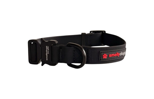 Smellydogz Adjustable Collar Pro Black 1"16-22"