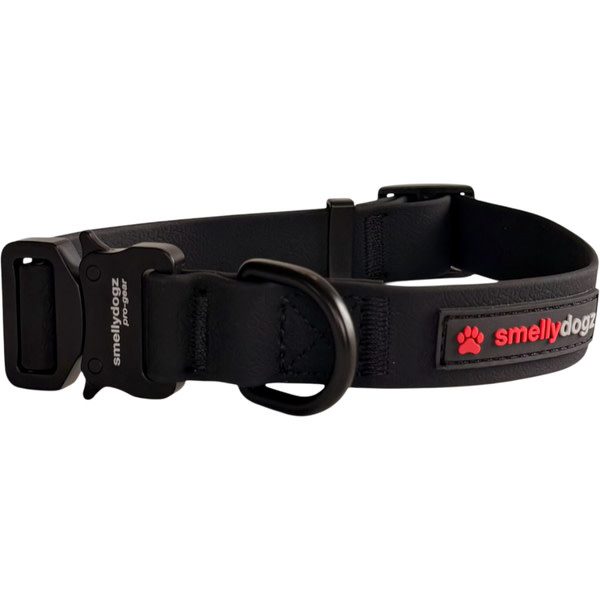Smellydogz Adjustable Collar Pro Black 1"16-22"