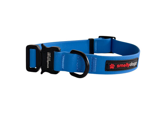 Smellydogz Adjustable Collar Pro Blue 1"16-22"