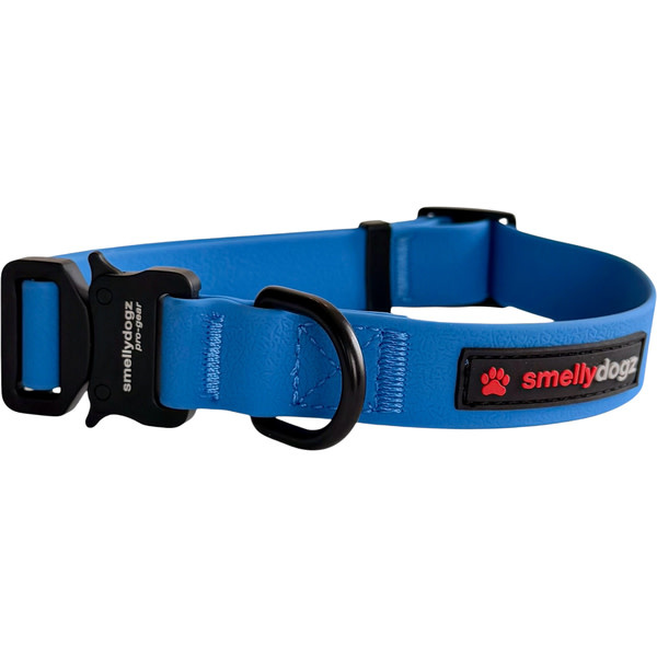 Smellydogz Adjustable Collar Pro Blue 1"16-22"