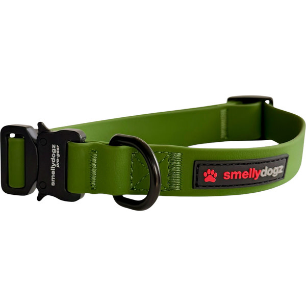Smellydogz Adjustable Collar Pro Olive 1"16-22"