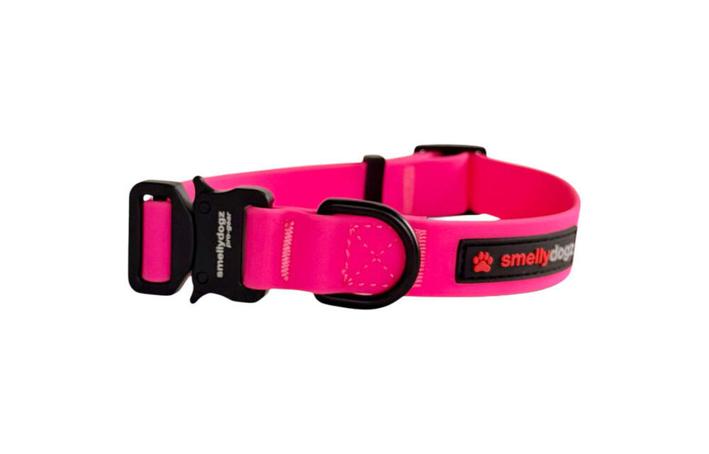 Smellydogz Adjustable Collar Pro Pink 1"16-22"