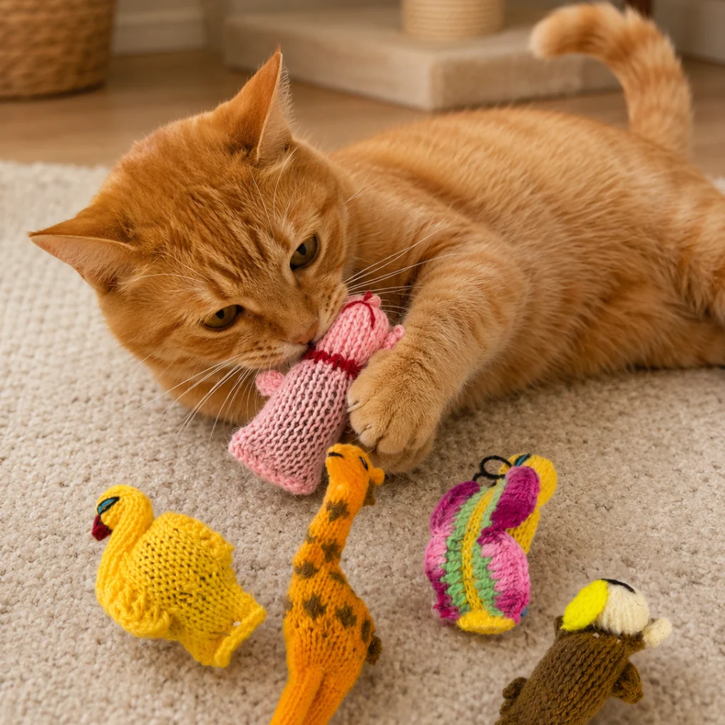 Chilly Barn Yarn Animal Cat Toy Single