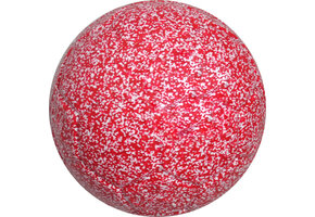 Soccer Ball Red & White Speckle 8"