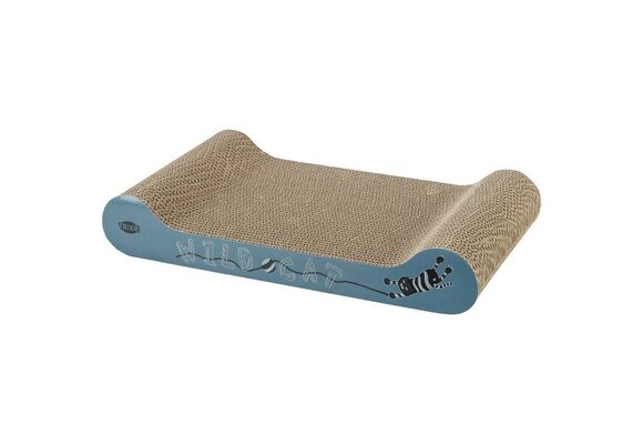 Trixie Cardboard Cat Scratcher Chaise Blue