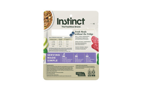 Instinct Dog Fresh Dried Meal Blends Beef & Orchard 3oz