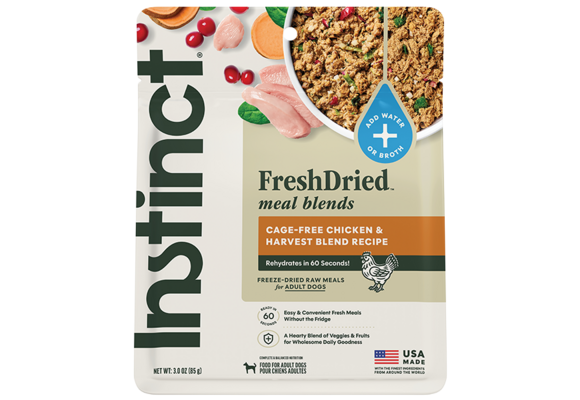 Instinct Dog Fresh Dried Meal Blends Chicken & Harvest 3oz