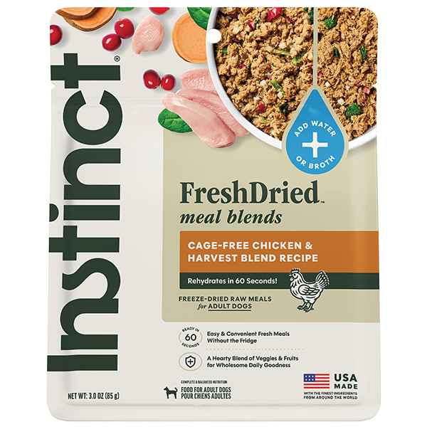 Instinct Dog Fresh Dried Meal Blends Chicken & Harvest 3oz