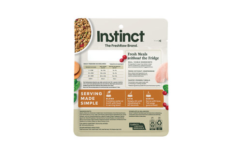 Instinct Dog Fresh Dried Meal Blends Chicken & Harvest 3oz