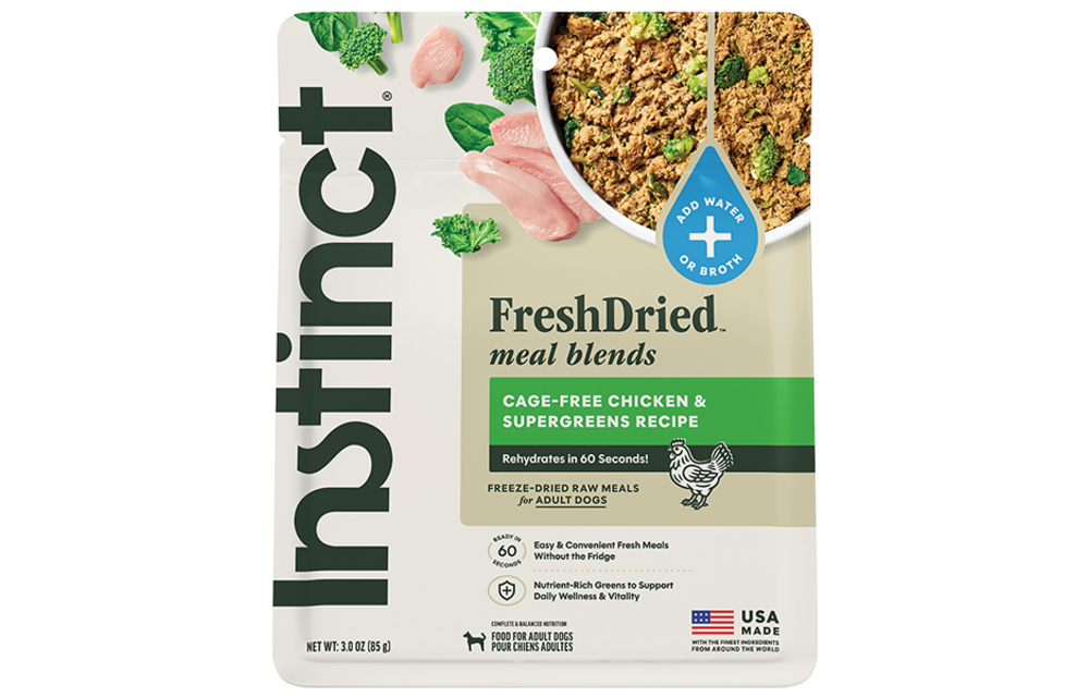 Instinct Dog Fresh Dried Meal Blends Chicken & Supergreens 3oz