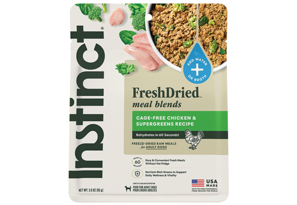 Instinct Dog Fresh Dried Meal Blends Chicken & Supergreens 3oz