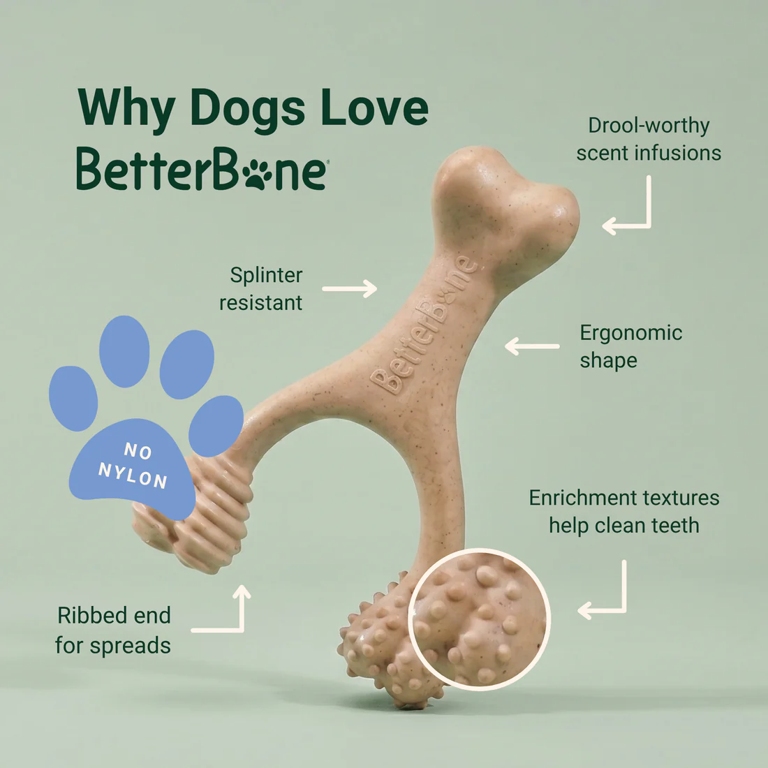 BetterBone Dog Chew Hard Venison Large