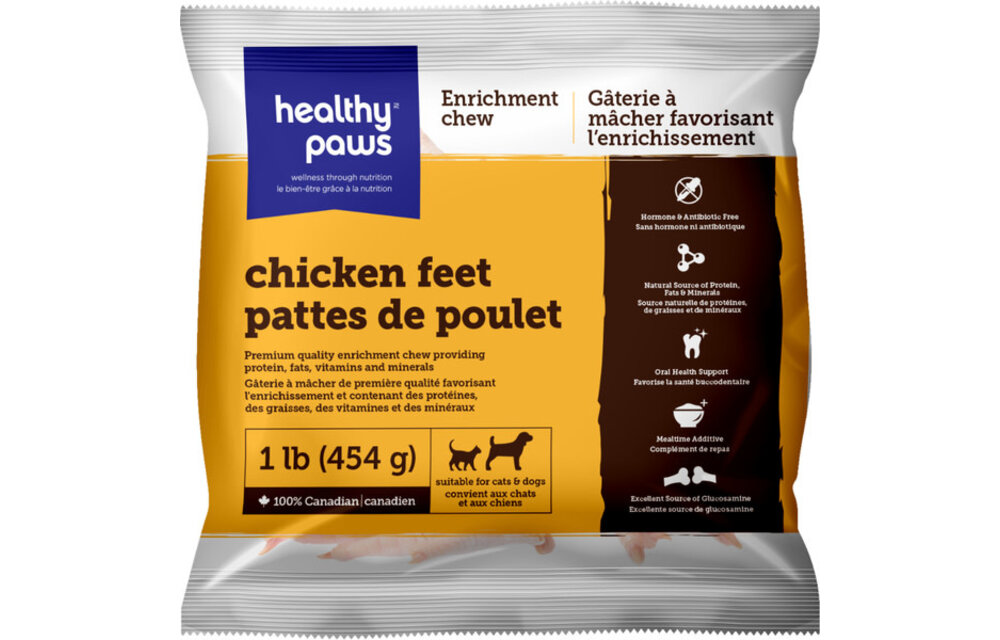 Healthy Paws Chicken Feet 1LB