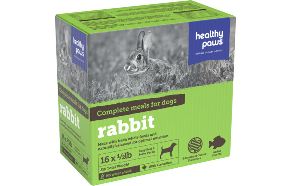 Healthy Paws Dog Complete Dinner Rabbit 8lb