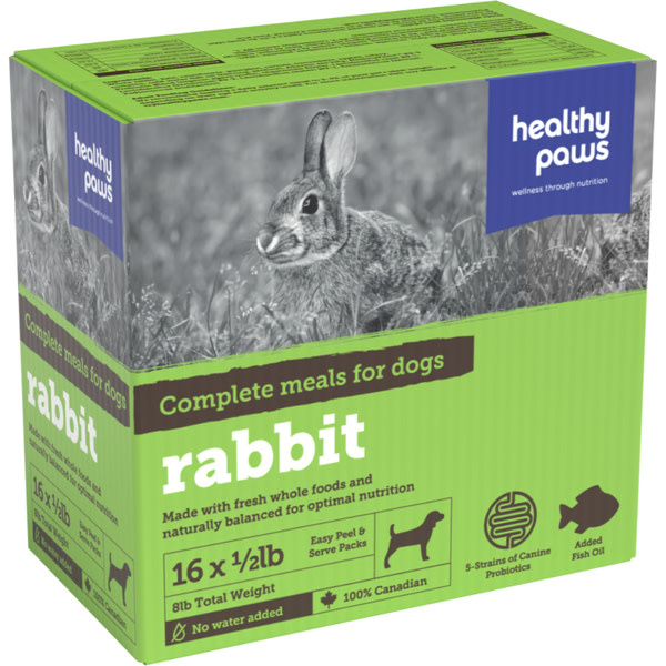 Healthy Paws Dog Complete Dinner Rabbit 8lb