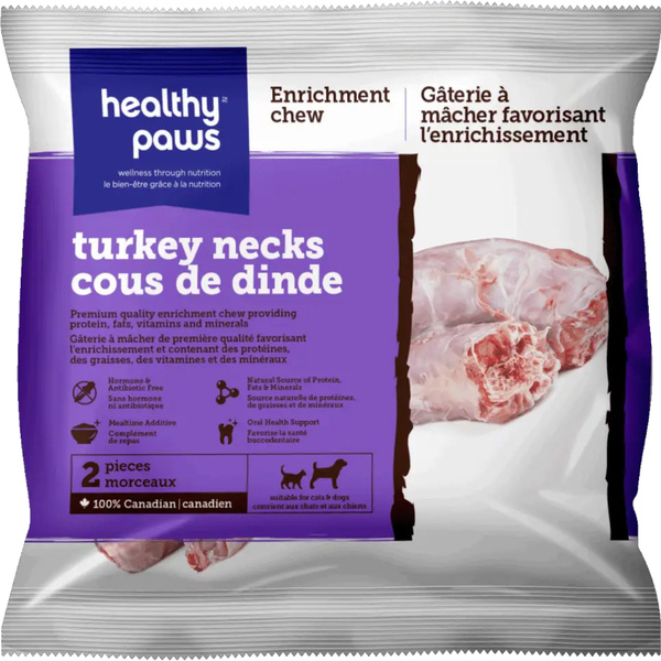 Healthy Paws Turkey Necks 1pc