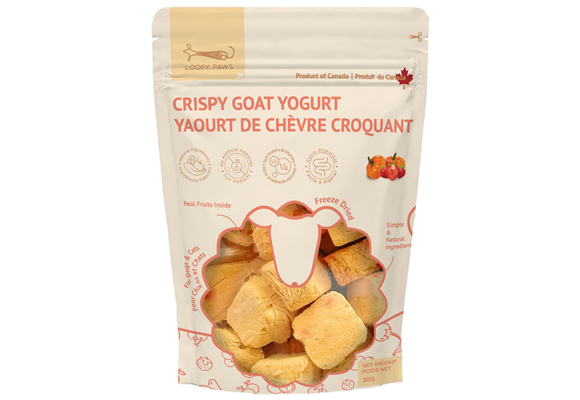 Loopy Paws Dog Crispy Goat Yogurt Chunk Pumpkin & Strawberry 30g