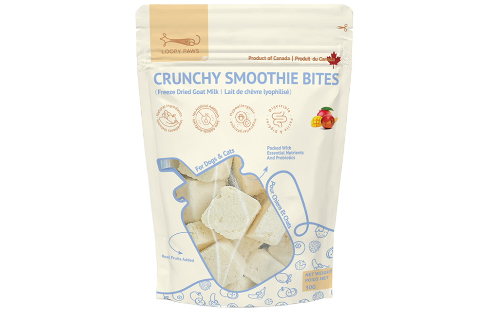 Loopy Paws Dog Crunchy Smoothie Bites Mango & Apple 30g