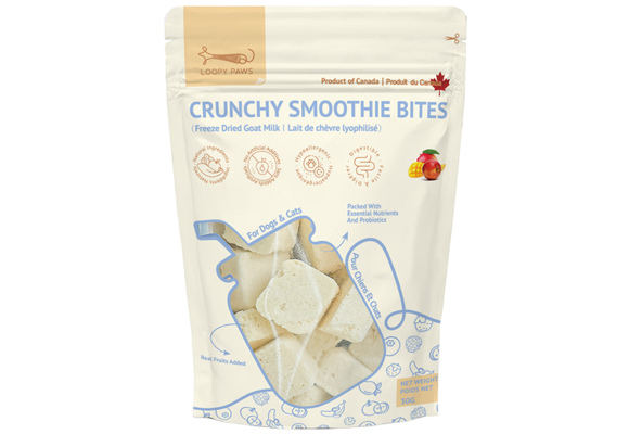 Loopy Paws Dog Crunchy Smoothie Bites Mango & Apple 30g