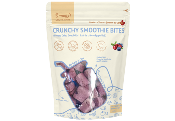 Loopy Paws Dog Crunchy Smoothie Bites Mixed Berries 30g